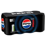 Pepsi Max sugar-free cola 8x330ml cans, imported from the UK