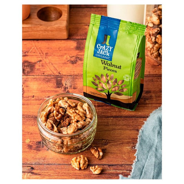 Crazy Jack organic walnut pieces 100g - British product