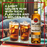 Bacardi Carta Oro Gold Rum 70cl - British product
