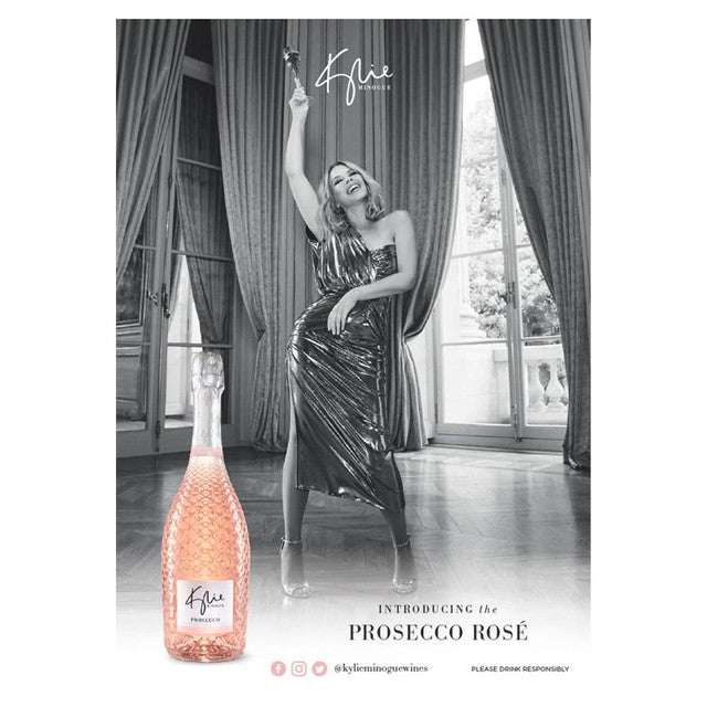 Kylie Minogue Prosecco DOC Rosé 75cl, UK version