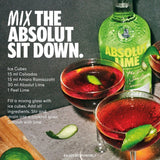 Absolut Lime Flavoured Vodka 70cl - British product