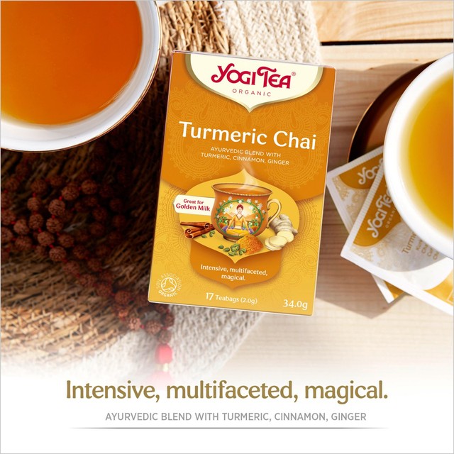 Yogi Tea turmeric chai tea bags 17 bags (British brand)