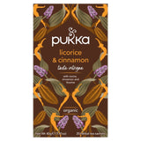 Pukka Herbs organic licorice and cinnamon herbal tea 20 tea bags, imported from the UK