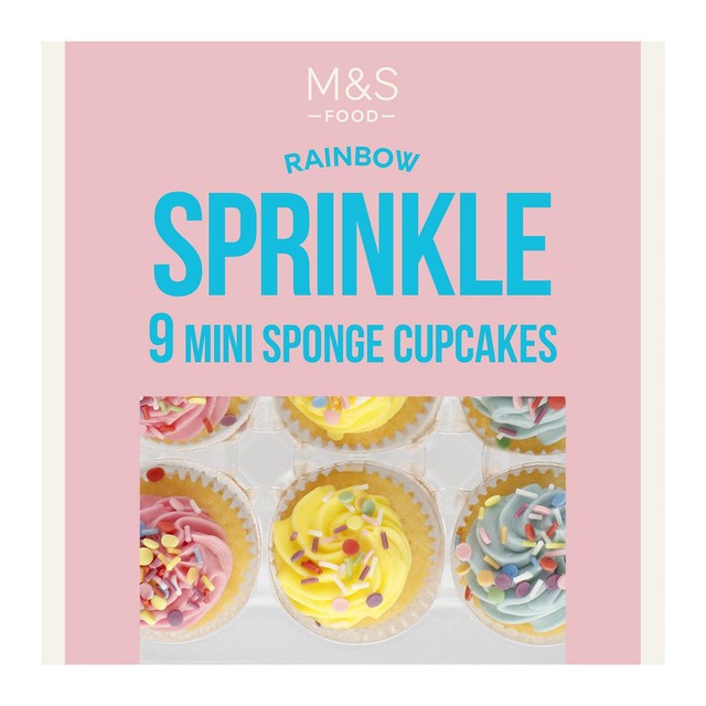 M&S sprinkle cupcakes 214g, imported from the UK