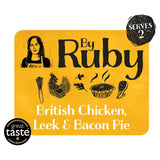 Pastel de pollo, puerro y tocino ByRuby, congelado, 600 g