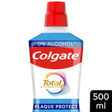 M&S Colgate Total Advanced Plaque Protect Peppermint Alcohol-Free Mouthwash 500ml- Buy online at McGrocer