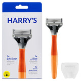 M&S Harry's Truman Razor and Blade Set Orange Men's Razor Set- Buy online at McGrocer