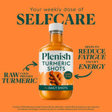 Plenish Turmeric Shots with ginger and orange juice 420ml, imported from the UK