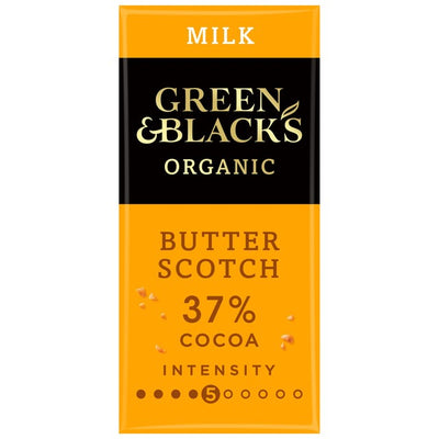 M&S Green & Black's Organic Butterscotch Milk Chocolate Bar 90g- Buy online at McGrocer