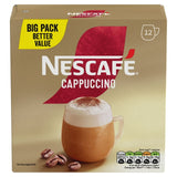 Nescafé Cappuccino instant coffee 12 sachets, imported from the UK