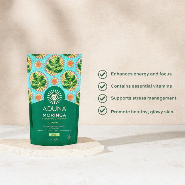 Aduna Moringa Organic Superfood Powder 275g - British product