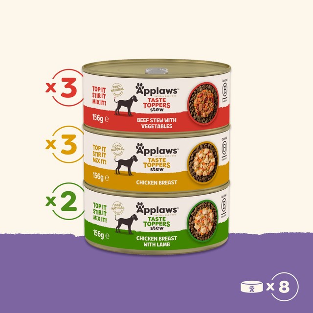 Applaws dog stew multipack selection 8x156g - British product