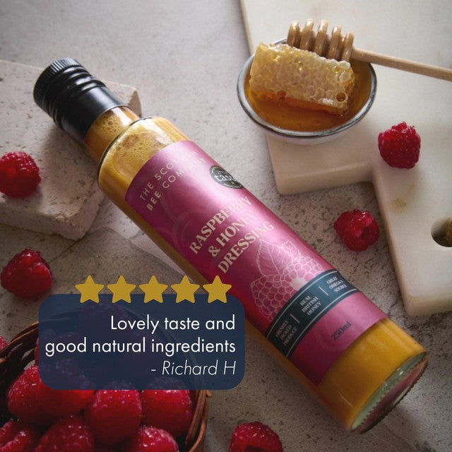 Scottish Bee Company raspberry honey dressing 250g (British brand)
