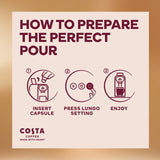 Costa Dark Roast XXL coffee capsules - British product