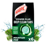 M&S Harpic Power Plus Deep Clean Tabs Mountain Pine Toilet Cleaner 6 Tabs- Buy online at McGrocer