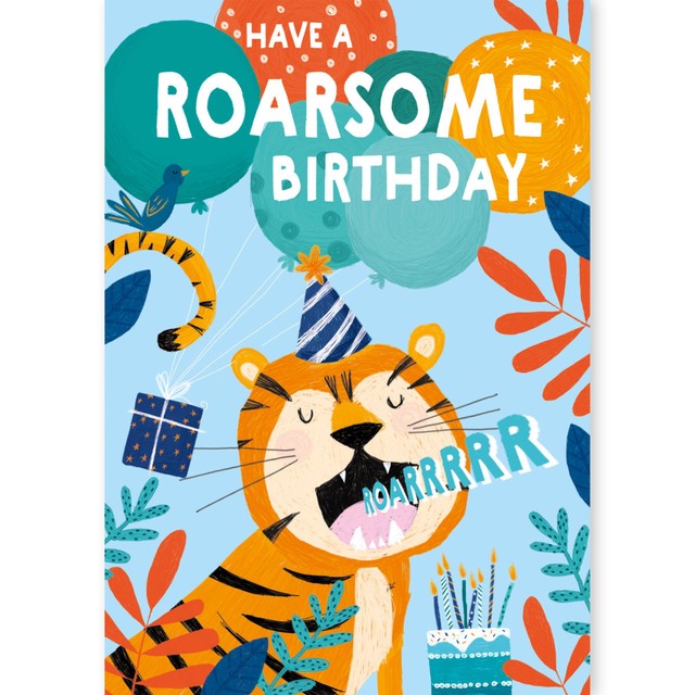 Abacus children's birthday cards mixed designs 10 per pack - British product