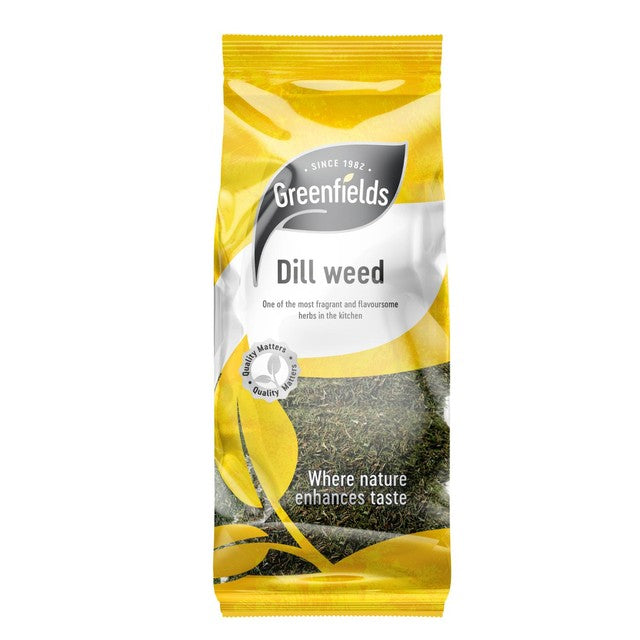 Greenfields dried dill weed herb for cooking, imported from the UK