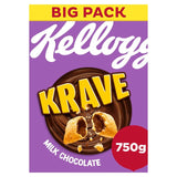 Kellogg's Krave Milk Chocolate breakfast cereal 750g, UK version