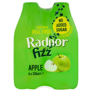 Radnor Fizz Apple Sparkling Soft Drink 4 x 330ml
