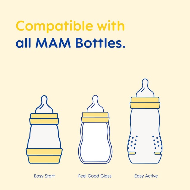 MAM silicone cross cut bottle teats for 6+ months, imported from the UK