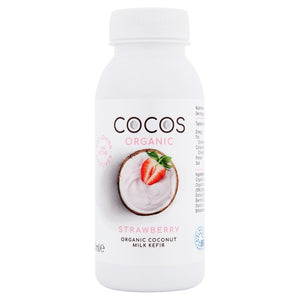 COCOS Organic Strawberry Coconut Kefir Dairy-Free Drink 200ml