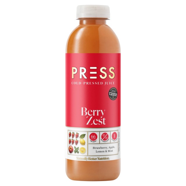 Press Berry Zest juice 750ml, imported from the UK