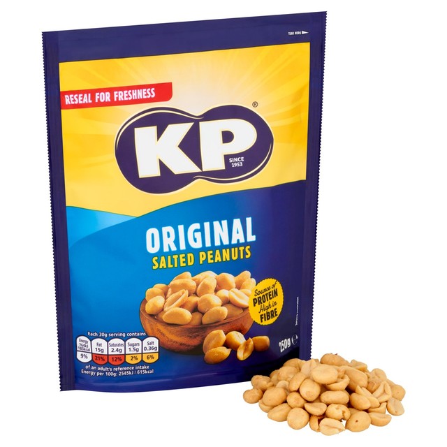 KP Original Salted Peanuts 250g, UK version