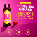 Raju Smokey BBQ Tamarind Sauce 280g, imported from the UK