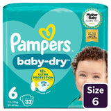 Pampers Baby-Dry Nappies Size 6 13-18kg, imported from the UK
