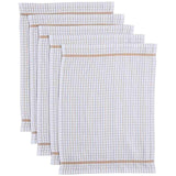 M&S terry tea towels neutral checked designs, UK version
