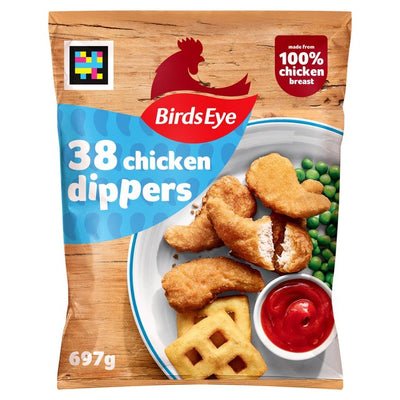 Birds Eye 38 Doigts de poulet croustillants, snacks de poulet surgelés 697g