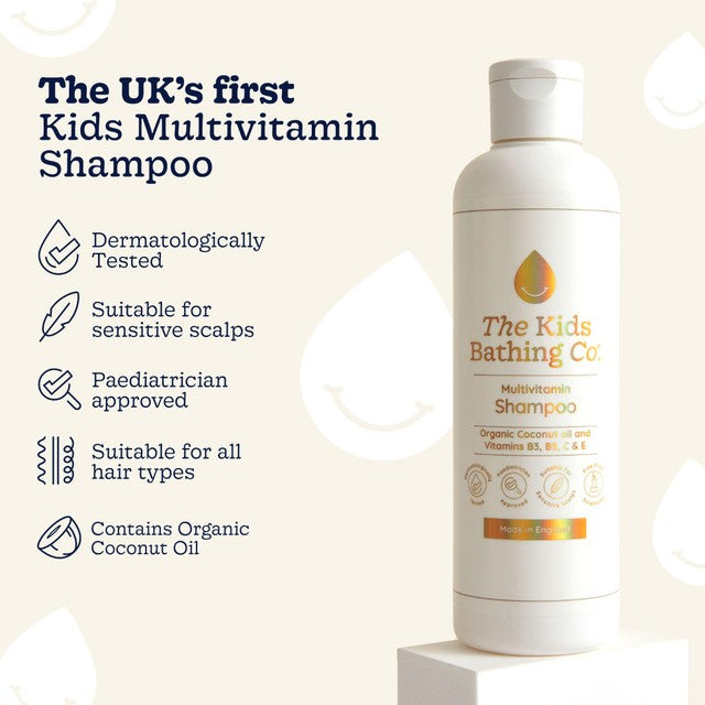 The Kids Bathing Co multivitamin shampoo 250ml (British brand)