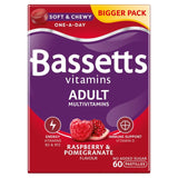 M&S Bassetts Raspberry & Pomegranate Adult Multivitamin Pastilles 60 per Pack- Buy online at McGrocer