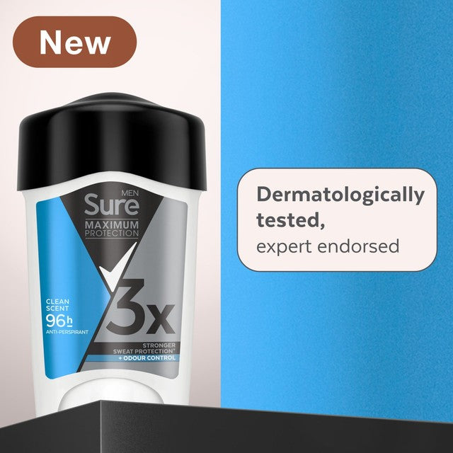 Sure Clean Scent anti-perspirant deodorant cream stick 45ml (British brand)