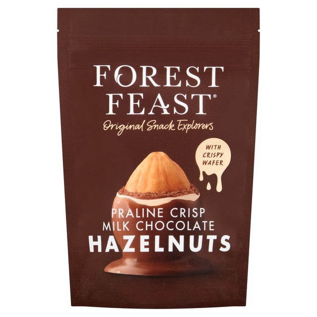 Forest Feast praline hazelnuts coated in white and milk chocolate 100g - British product