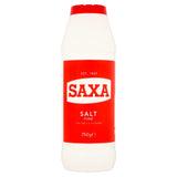 Saxa fine table salt 750g (British brand)