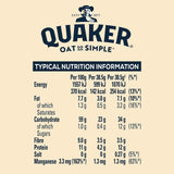 Quaker Big Bowl Original porridge sachets, imported from the UK