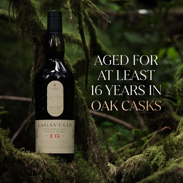 Lagavulin 16 Year Old Single Malt Whisky 70cl, UK version