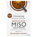 Clearspring Organic Brown Rice Miso Soup Paste with Sea Vegetables 4x15g - British product