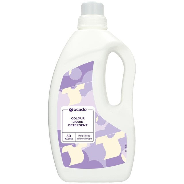 Ocado colour bio liquid laundry detergent 1.5L, imported from the UK