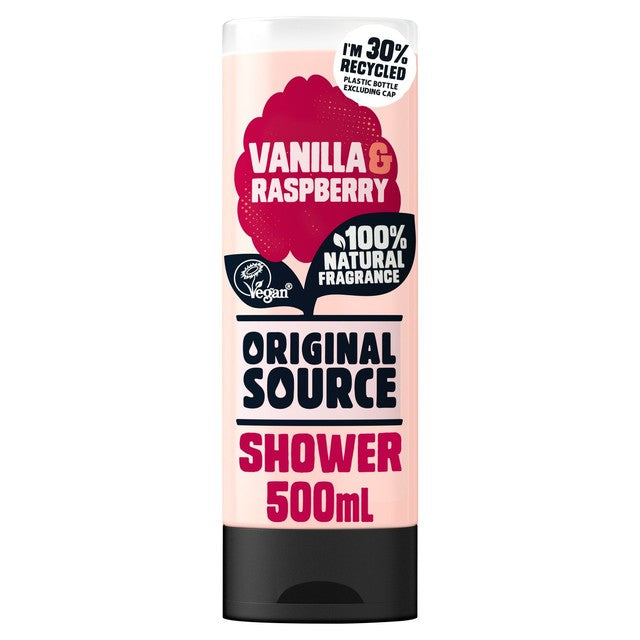 Original Source Vanilla and Raspberry shower gel, UK version
