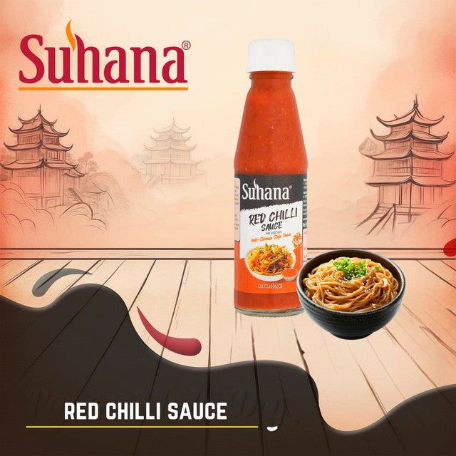 Suhana red chilli sauce 200g (British brand)