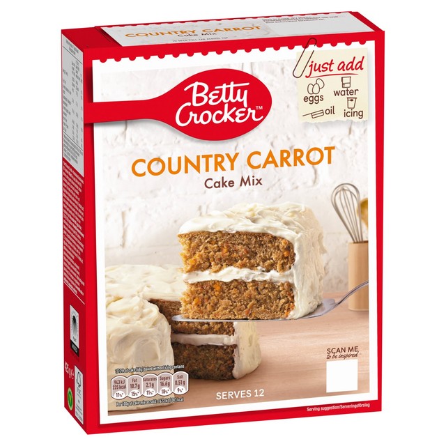 Betty Crocker carrot cake mix 425g - British product