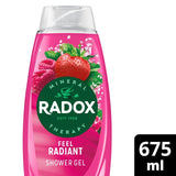 M&S Radox Feel Radiant Strawberry & Raspberry Shower Gel- Buy online at McGrocer