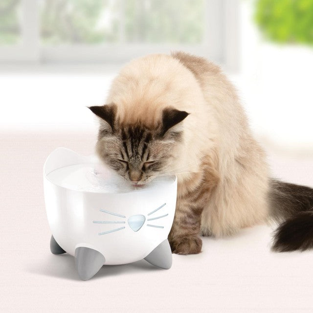 Catit Pixi Fountain White cat drinking fountain - British product