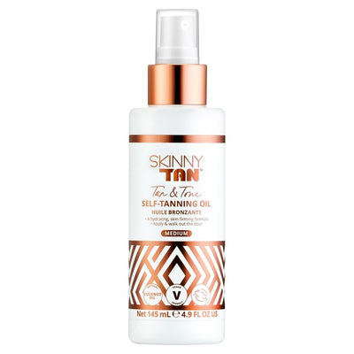 M&S Skinny Tan Tan & Tone Self-Tanning Oil Medium 145ml- Buy online at McGrocer