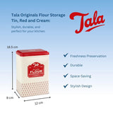 Tala Plain Flour Storage Tin 18.7 x 8.5 x 12 cm (British brand)