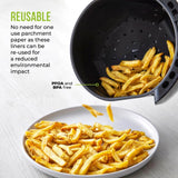 Tower air fryer liners pack of 2 black 28cm, UK version