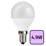 TCP LED mini globe bulb 470 lumens E14 warm white (British brand)