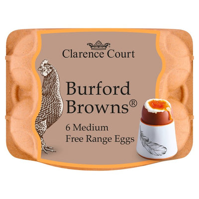 Clarence Court Burford Brown 6 mittelgroße Freilandeier